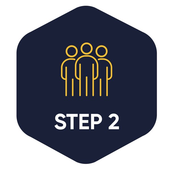 Symbol for step 2.